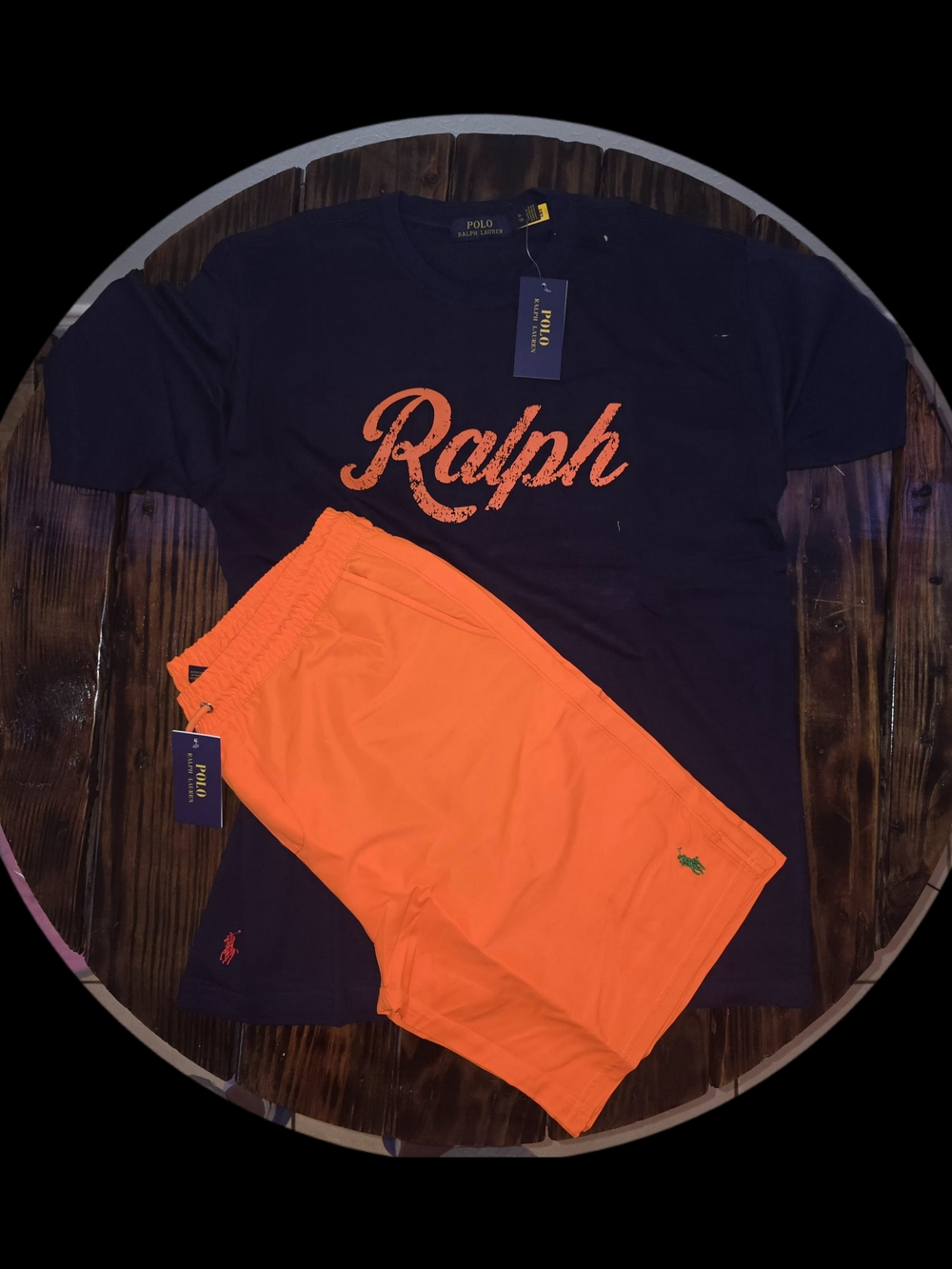 Polo by Ralph Lauren Orange Swim Shorts for Men